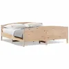 Image de vidaXL Cadre de lit sans matelas 200x200 cm bois massif de pin