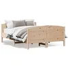 Image de vidaXL Cadre de lit avec tÃªte de lit 140x190 cm bois de pin massif