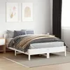 Image de vidaXL Cadre de lit avec tête de lit blanc 160x200 cm bois pin massif