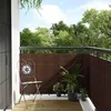 Image de vidaXL Paravent de balcon brun et noir 400x100 cm rÃ©sine tressÃ©e