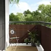 Image de vidaXL Paravent de balcon brun et noir 600x100 cm rÃ©sine tressÃ©