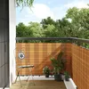 Image de vidaXL Paravent de balcon marron clair 300x90 cm rÃ©sine tressÃ©e