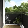 Image de vidaXL Paravent de balcon noir 1000x100 cm rÃ©sine tressÃ©e