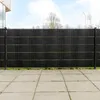 Image de vidaXL Paravents de balcon 5 pcs noir 255x19 cm rÃ©sine tressÃ©e