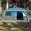 Image de vidaXL Tente de cabine familiale 10 personnes bleu imperméable94534