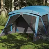 Image de vidaXL Vidaxl Tente De Camping Avec Porche 4 Personnes Bleu Imperméable