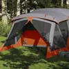 Image de vidaXL Tente de camping avec porche 4 personnes orange imperméable94538