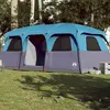 Image de vidaXL Tente de cabine familiale 9 personnes bleu imperméable94540