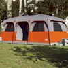Image de vidaXL Tente de cabine familiale 9 personnes gris imperméable94541