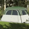 Image de vidaXL Vidaxl Tente De Cabine Familiale 6 Personnes Vert Imperméable