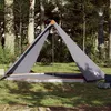 Image de vidaXL Tente familiale tipi 8 personnes gris et orange imperméable94584