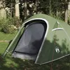 Image de vidaXL Tente de camping tunnel 3 personnes vert imperméable94600