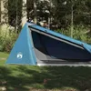 Image de vidaXL Tente de camping tunnel 1 personne bleu imperméable94609