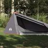 Image de vidaXL Tente de camping tunnel 1 personne gris et orange imperméable94610