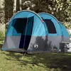 Image de vidaXL Tente de camping tunnel 4 personnes bleu imperméable94632