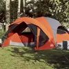 Image de vidaXL Tente de cabine familiale 6 personnes gris orange imperméable94639