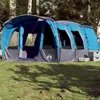 Image de vidaXL Tente familiale tunnel 8 personnes bleu imperméable94750