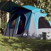 Image de vidaXL Tente de camping de cabine 5 personnes bleu imperméable94753
