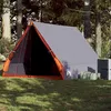 Image de vidaXL Tente de camping en forme de A 2 personnes gris imperméable94757