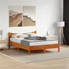 Image de vidaXL Cadre de lit sans matelas cire marron 140x200cm bois pin massif