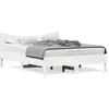 Image de vidaXL Vidaxl Cadre De Lit Sans Matelas Blanc 140x190 Cm Bois De Pin Massif
