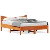 Image de vidaXL Cadre de lit sans matelas cire marron 140x190cm bois pin massif