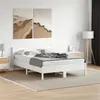 Image de vidaXL Cadre de lit sans matelas blanc 135x190 cm bois de pin massif
