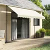 Image de vidaXL Auvent rétractable crème 300x150 m tissu et acier368747