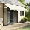 Image de vidaXL Auvent rétractable crème 350x150 m tissu et acier