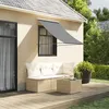 Image de vidaXL Auvent rétractable anthracite 100x150 m tissu et acier