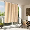 Image de vidaXL Store roulant d'extérieur orange et blanc 200x270cm tissu acier368771