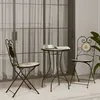 Image de Vidaxl Ensemble De Bistro MosaÃ¯que Terre Cuite Blanc Fer Et CÃ©ramique