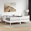 Image de vidaXL Cadre de lit sans matelas blanc 200x200 cm bois massif de pin