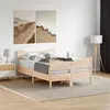 Image de vidaXL Cadre de lit avec tête de lit 120x200 cm bois de pin massif