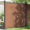 Image de vidaXL Panneaux de clôture marron 173x186 cm WPC
