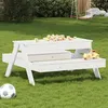 Image de vidaXL Table de pique-nique avec bac à sable pour enfants pin massif832593