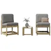 Image de vidaXL Salon de jardin 3 pcs bois de pin imprégné832624