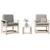 Image de vidaXL Salon de jardin 3 pcs bois massif de pin832630