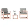 Image de vidaXL Salon de jardin 3 pcs bois massif douglas832633