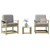 Image de vidaXL Salon de jardin 3 pcs bois de pin imprégné832634