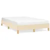 Image de vidaXL Cadre de lit crème 120x190 cm tissu
