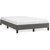 Image de vidaXL Cadre de lit sans matelas gris 120x190 cm similicuir