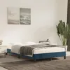 Image de vidaXL Cadre de lit bleu foncé 120x190 cm velours