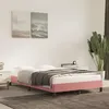 Image de vidaXL Cadre de lit rose 120x190 cm velours