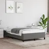 Image de vidaXL Cadre de lit gris foncé 120x190 cm tissu