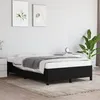 Image de vidaXL Cadre de lit noir 120x190 cm tissu