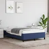 Image de vidaXL Cadre de lit bleu 120x190 cm tissu