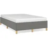 Image de vidaXL vidaXL Cadre de lit sans matelas gris foncé 120x190 cm tissu