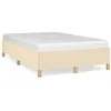 Image de vidaXL Cadre de lit crème 120x190 cm tissu