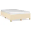 Image de vidaXL Cadre de lit sans matelas crÃ¨me 120x190 cm tissu